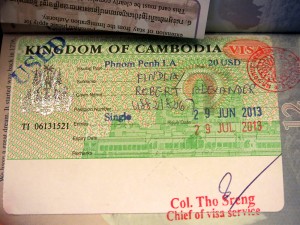 Visa, Cambodia, Passport