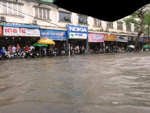 Phnom Penh, Cambodia, flood, rain, season